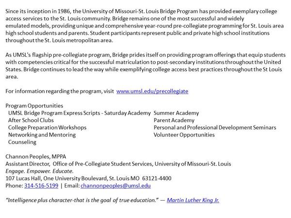 UMSL Bridge Program